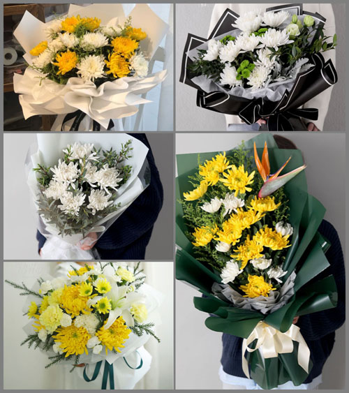 四川成都邛崃市高何镇王家村白事花束代送